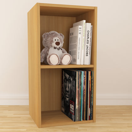 Oak Vinyl Record LP Cube Storage Box