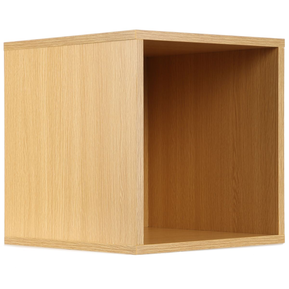 Oak Vinyl Record LP Cube Storage Box