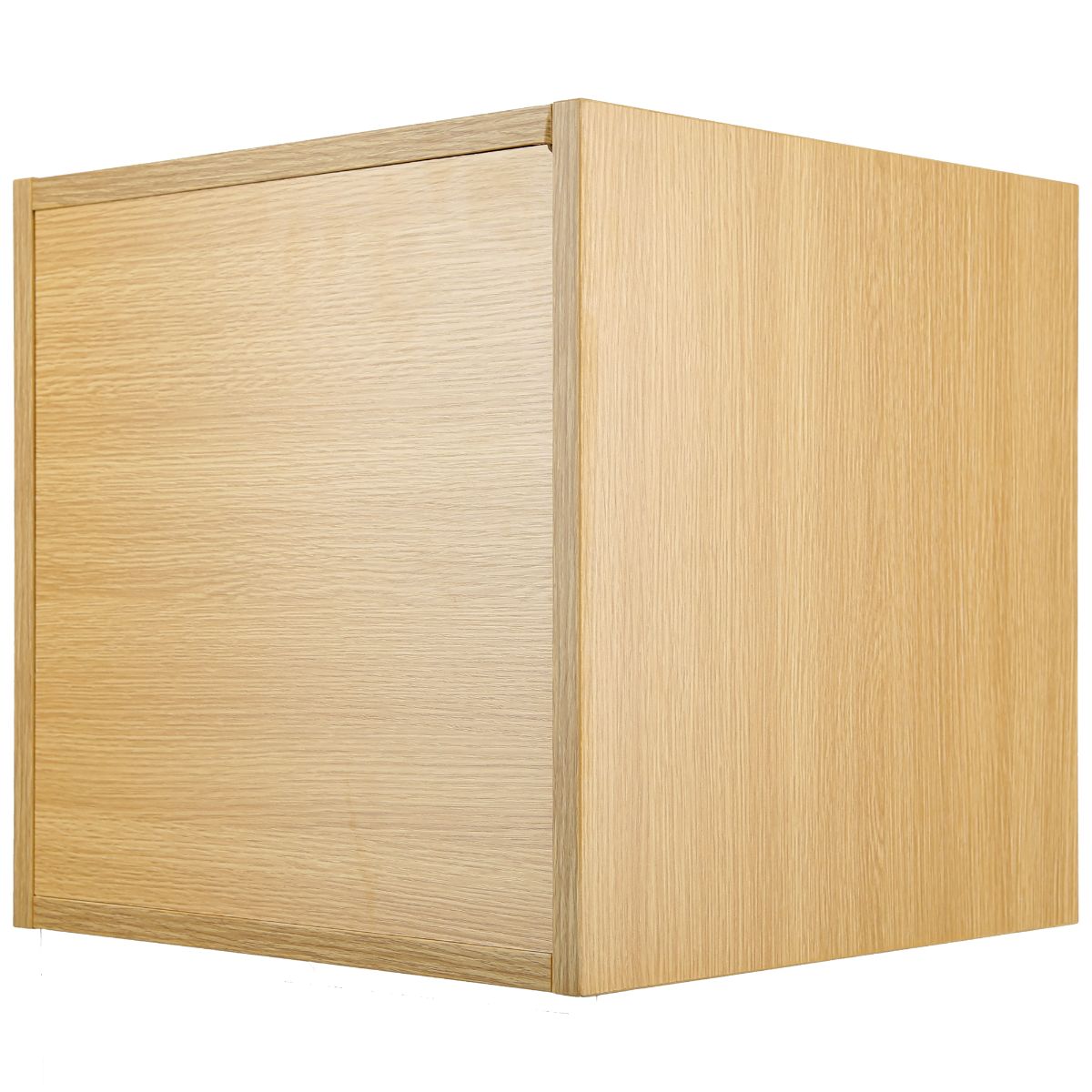 Oak Vinyl Record LP Cube Storage Box