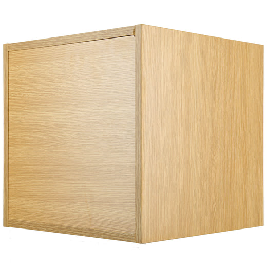 Oak Vinyl Record LP Cube Storage Box