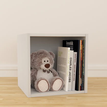 White Vinyl Record LP Cube Storage Box