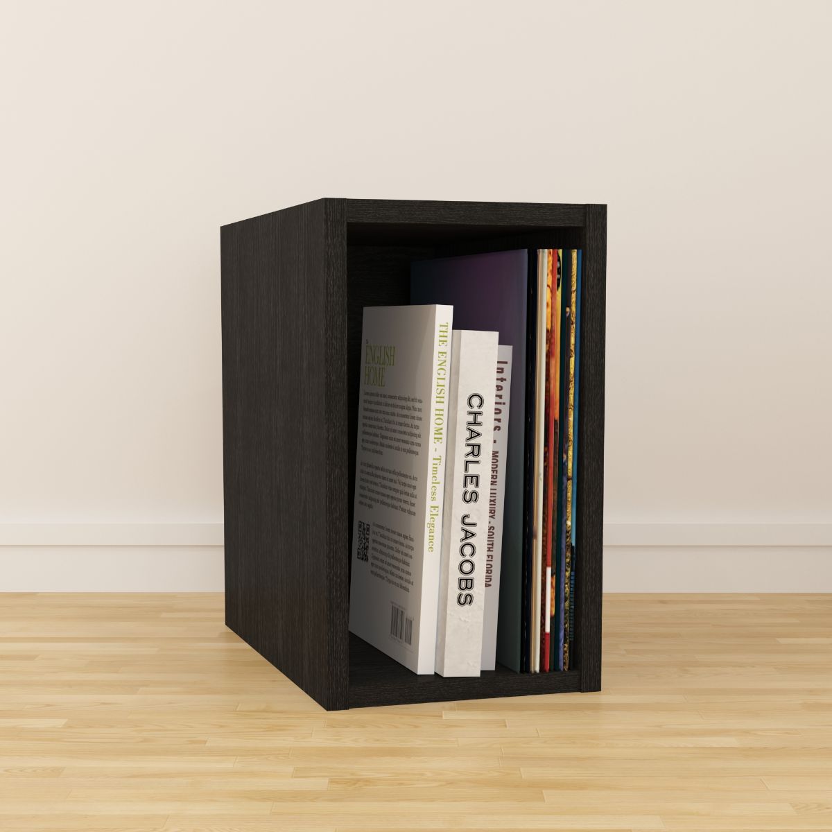 Black Vinyl Record LP Cube Storage Box