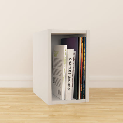 White Vinyl Record LP Cube Storage Box