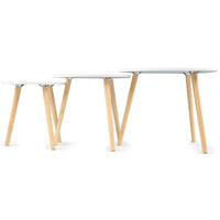 Thumbnail for Set of 3 Scandinavian Style Tables