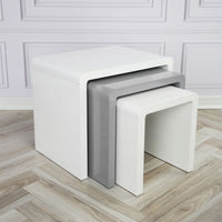 Thumbnail for Nest of 3 High Gloss Coffee/Side Tables