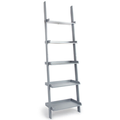 Ladder Shelf 5 Tier Leaning Storage Bookcase Unit