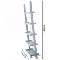 Thumbnail for Ladder Shelf 5 Tier Leaning Storage Bookcase Unit