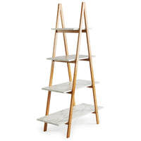 Thumbnail for A-Frame Ladder Pyramid Bookcase Bookshelf Unit