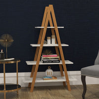 Thumbnail for A-Frame Ladder Pyramid Bookcase Bookshelf Unit