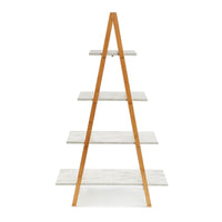 Thumbnail for A-Frame Ladder Pyramid Bookcase Bookshelf Unit