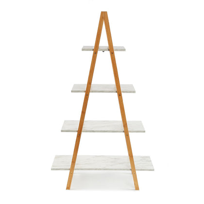 A-Frame Ladder Pyramid Bookcase Bookshelf Unit