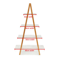 Thumbnail for A-Frame Ladder Pyramid Bookcase Bookshelf Unit