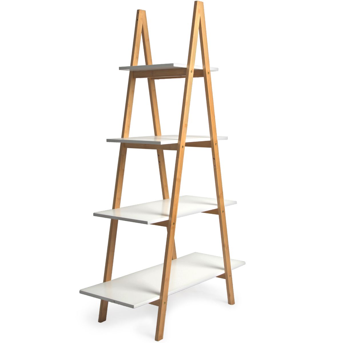 A-Frame Ladder Pyramid Bookcase Bookshelf Unit