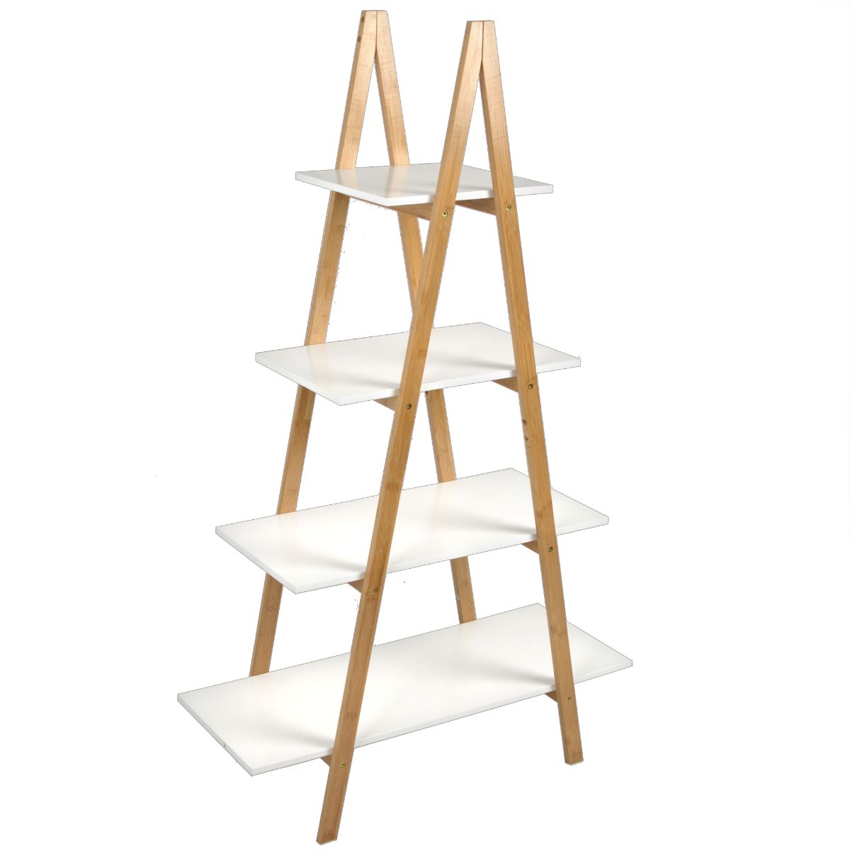 A-Frame Ladder Pyramid Bookcase Bookshelf Unit