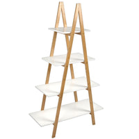 Thumbnail for A-Frame Ladder Pyramid Bookcase Bookshelf Unit