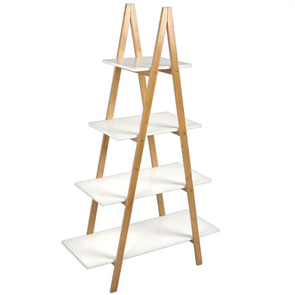 A-Frame Ladder Pyramid Bookcase Bookshelf Unit