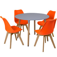 Thumbnail for Circular Dinner Table Set with 4 Dining Chairs